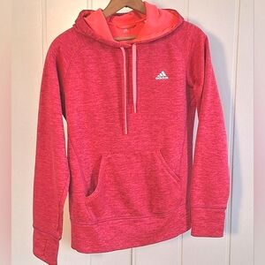Adidas Women's Pink Hoodie Sweatshirt Cozy Size S